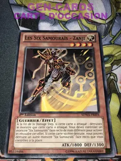 CARTE Yu Gi Oh LES SIX SAMOURAIS - ZANJI SDWA-FR004 1ere edition - Image 1