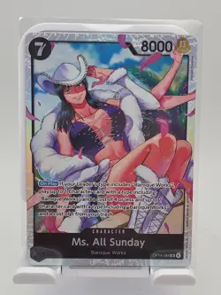 Ms. All-Sunday OP14-084 SR CCG Card - One Piece The Azure Sea's Seven - Image 2