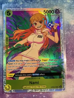 One Piece TCG Two Legends Nami OP08-106 SR Near Mint - Image 1
