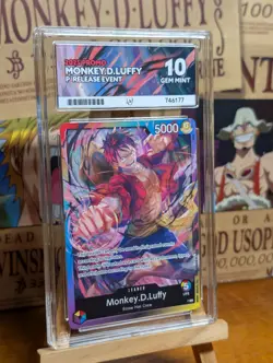 Monkey D Luffy P L Release Event Giveaway PROMO ONE PIECE ACE GRADING GEM 10 - Image 3