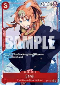 One Piece Foil - Sanji (Parallel) - OP10 / NM / English - Image 1