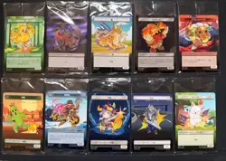 MTG Final Fantasy Plastic Tokens Complete Set of 10 JPN limited FF Family Mart - Image 1