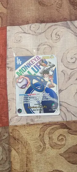 One Piece x Dodgers Collaborative Promo Card Monkey D. Luffy (Sealed) - Image 1