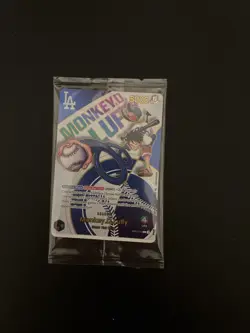 One Piece x Dodgers Collaborative Promo Card Monkey D. Luffy (Sealed) - Image 1
