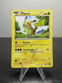 Pikachu - 115/114 - Pokemon Black White Holo Card Secret Rare NM - Image 1