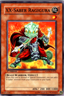 Yu-Gi-Oh TCG XX-Saber Ragigura 1st Edition Regular Common Card - Image 1