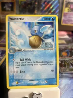 Pokemon TCG Crystal Guardians Wartortle Card 43/100 Stamped Reverse Holo MP-LP - Image 1