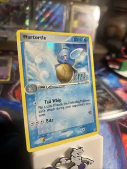 Pokemon TCG Crystal Guardians Wartortle Card 43/100 Stamped Reverse Holo MP-LP - Image 2