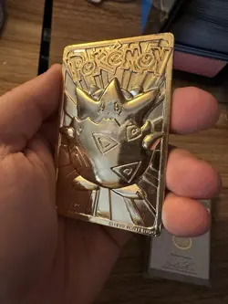 Pokemon Togepi 23k Gold-Plated Card 1999 Authentic Burger King Vintage - Image 3