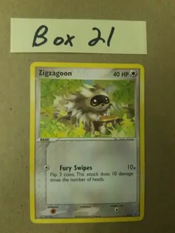 Zigzagoon - 7/10 - Common x1 - Lightly Played - EX - POKEMON CARD - Image 1