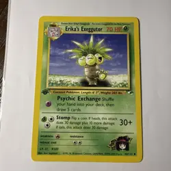 Erika's Exeggutor 44/132 1st Edition Gym Heroes Pokemon Card LP - Image 1