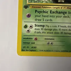 Erika's Exeggutor 44/132 1st Edition Gym Heroes Pokemon Card LP - Image 2