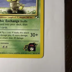 Erika's Exeggutor 44/132 1st Edition Gym Heroes Pokemon Card LP - Image 3