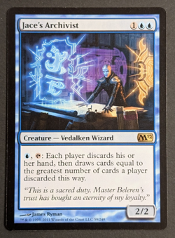 MTG Card - 1x Jace's Archivist - Magic Core Set 2012 - LP - Magic The Gathering - Image 1