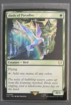 MTG Birds of Paradise Tales of Middle-earth Commander R 0235 Rare Magic Card - Image 1