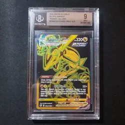 Pokemon TCG Silver Tempest Rayquaza VMAX FA SR Card TG29/TG30 Mint Beckett 9 - Image 1