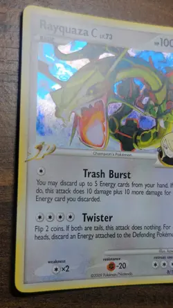 Rayquaza C 8/147 Supreme Victors Holo Pokemon TCG Card - Image 2
