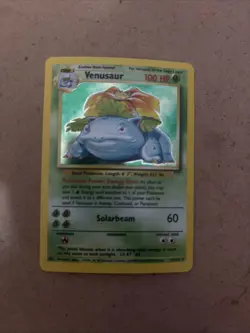 Pokemon TCG Venusaur Base Set Holo Unlimited Rare Card 15/102 - Image 1