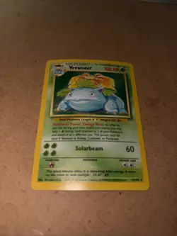 Pokemon TCG Venusaur Base Set Holo Unlimited Rare Card 15/102 - Image 3