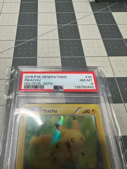 PSA 8 - Pikachu 26/83 - Generations Promo 20th Anniversary - Pokemon Card - Image 2