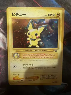 Pokemon Pichu TCG Holo Rare Card No. 172 Neo Genesis 2000 Japanese Edition - Image 1