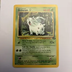 Pokemon Jungle Nidoran Card 57/64 Regular Non-Holo, Near Mint Condition, English - Image 1