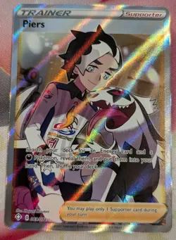 Piers - 069/072 - Pokemon Shining Fates Sword & Shield Full Art Rare Card NM - Image 1