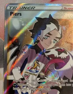 Piers - 069/072 - Pokemon Shining Fates Sword & Shield Full Art Rare Card NM - Image 5