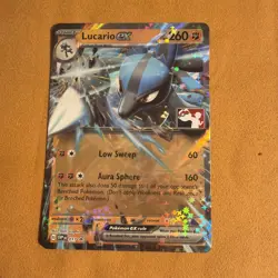 Lucario Ex Pokemon Prize Pack Series 3 Promo Pokemon Card NM/LP Play Stamp - Image 1