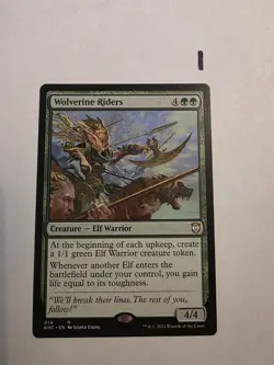 Wolverine Riders Kaldheim Commander MTG Magic Card, Near Mint Condition - Image 1