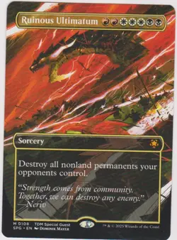 1X RUINOUS ULTIMATUM MTG MAGIC N-MINT UNPLAYED TARKIR DRAGONSTORM MYTHIC - Image 1