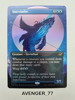 Magic The Gathering MTG Starwinder #0291 FOIL Borderless Edge of Eternities NM - Image 1