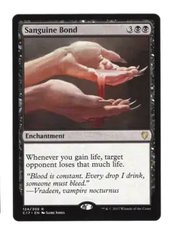 Sanguine Bond English Regular Magic: Commander 2017 C17 #124 MTG NM - Image 1
