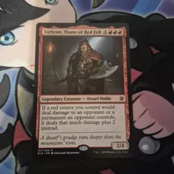 MTG Torbran Thane Of Red Fell Throne Of Eldraine Rare Creature - NM - Image 1