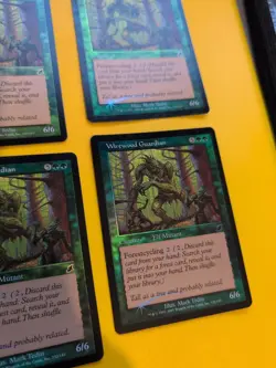 Wirewood Guardian Playset. MTG FOIL Shooting Star. Scourge 2003 4 Card. mutant - Image 3