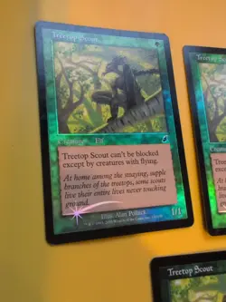 Treetop Scout x3. Elf MTG FOIL Shooting Star. Scourge 2003 3 Card. - Image 4