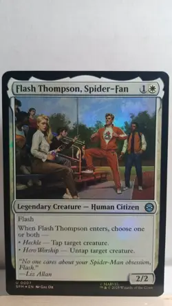 Flash Thompson, Spider-Fan Foil Uncommon [NM] - MTG SPM - Image 1