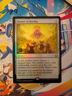 PRERELEASE FOIL Banner of Kinship • NM • Foundations • MTG - Image 1