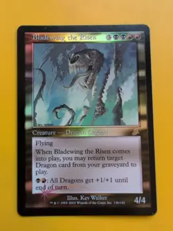 Bladewing the Risen.Rare Dragon Legend MTG FOIL Shooting Star. Scourge 2003 Card - Image 1