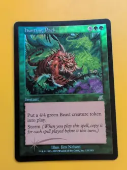 Hunting Pack. FOIL Instant MTG FOIL Shooting Star. Scourge 2003 Card. - Image 1