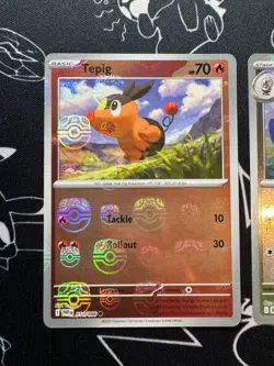 Pokemon TCG Black Bolt White Flare Tepig + Braviary Master Ball Reverse Holo - Image 2