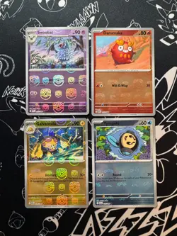 4 x Pokemon TCG Black Bolt White Flare Master Ball Reverse Holo Bundle - Image 1