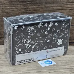Pokemon Centre Pikachu Comic Style Double Deck Box Brand New & Sealed - Image 1