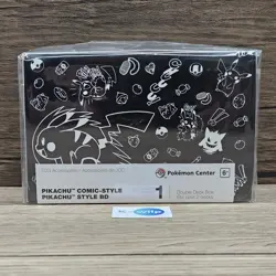 Pokemon Centre Pikachu Comic Style Double Deck Box Brand New & Sealed - Image 3