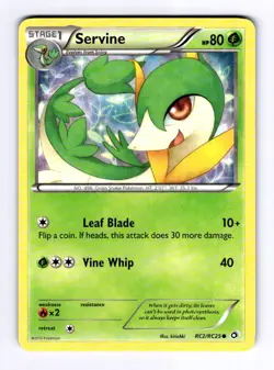 Servine Legendary Treasures: Radiant Collection #RC2 Common Holo NM Pokemon - Image 1