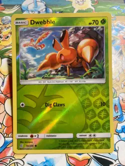 Dwebble 10/236 Common Unified Minds Pokemon TCG Reverse Holo Near Mint - Image 1