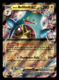 Iono's Bellibolt ex 053/159 Double Rare Journey Together Pokemon Near Mint - Image 1