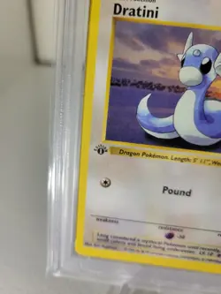 1999 Pokemon TCG Dratini FIRST EDITION Base Set 26/102 PSA 8 - Image 2
