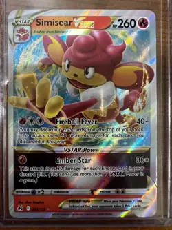 Simisear VSTAR - 023/159 Crown Zenith Ultra Rare Pokemon TCG NM - Image 1