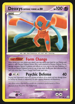 Deoxys Defense Forme 25/146 Diamond & Pearl Legends Awakened Pokemon Card LP - Image 1
